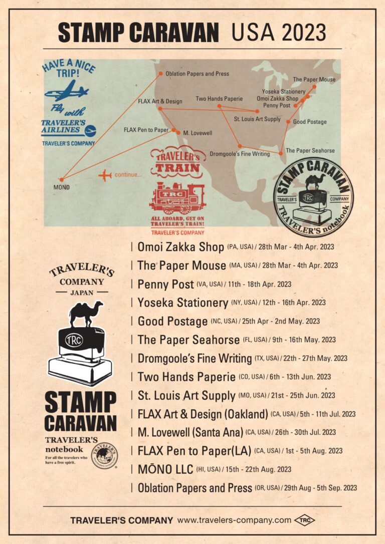 STAMP CARAVAN USA 2023 TRAVELER S COMPANY USA