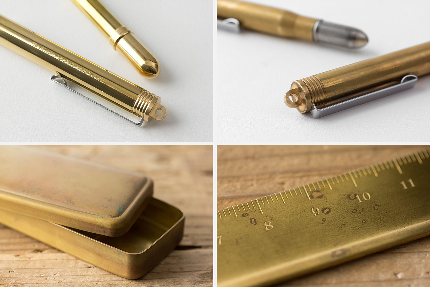 The Charm of BRASS items in Your Toolbox - TRAVELER'S COMPANY USA