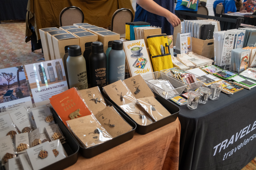 TRAVELER'S notebook pop-up at PNW pen show.