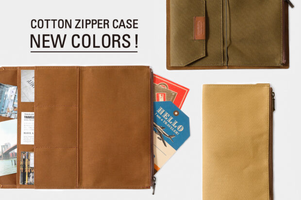 TRAVELER'S FACTORY Cotton Zipper Case new colors.