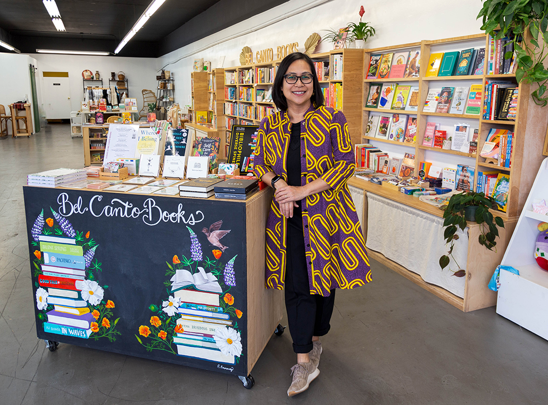 Bel Canto Books and owner Jhoanna.