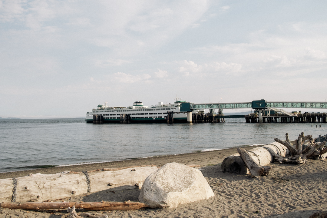 Washington Ferry docking at Edmonds Ferry Terminal.