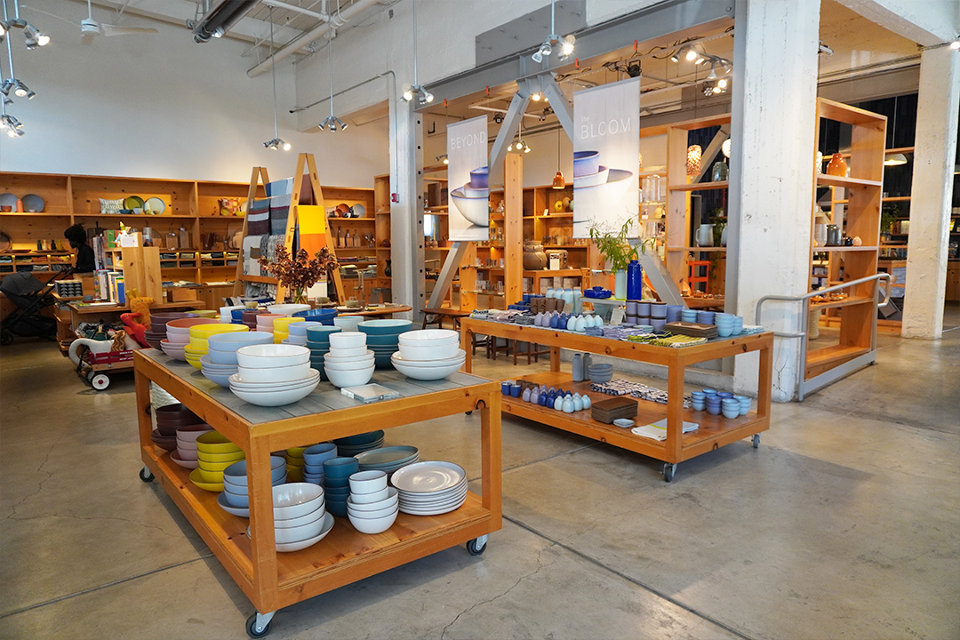 Heath Ceramics Viewing Court at San Francisco, California.