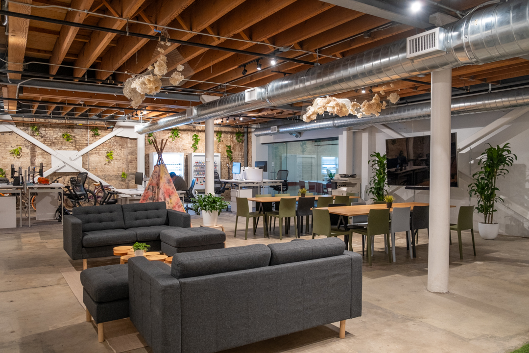 Basement and resting area of Intertrend building.