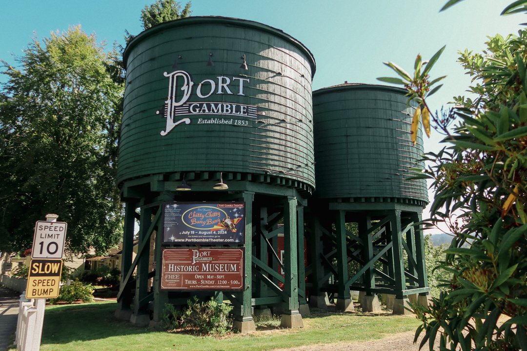 Old mill facilities of Port Gamble.