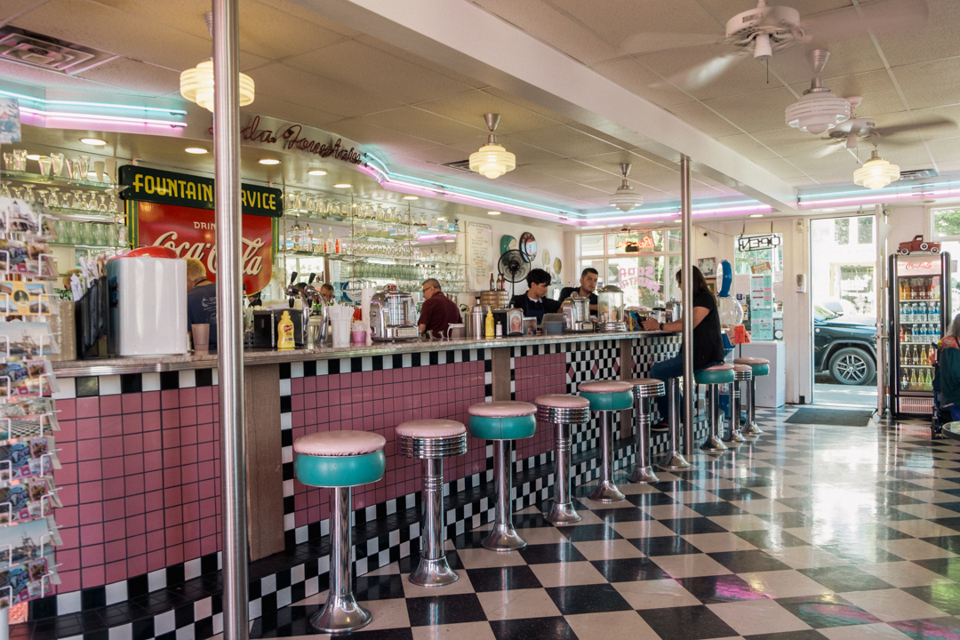 PT Soda Fountain & Diner is a retro diner in Port Townsend.