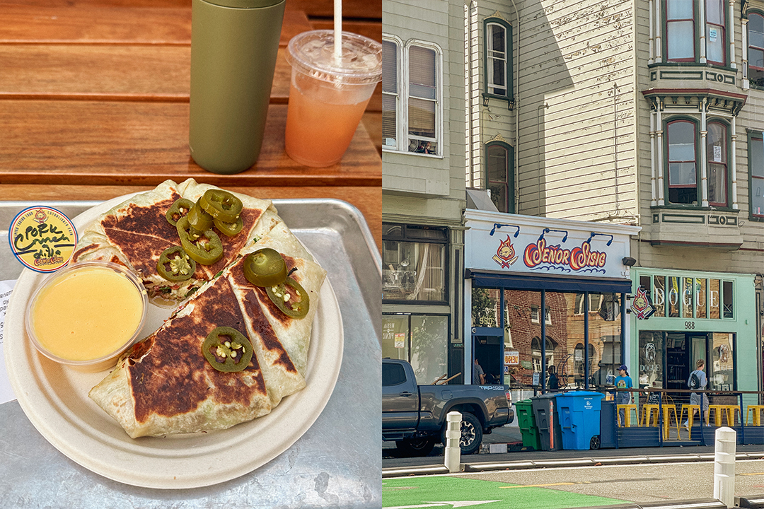 The storefront view of Senor Sisig with its Filipino inspired street food.