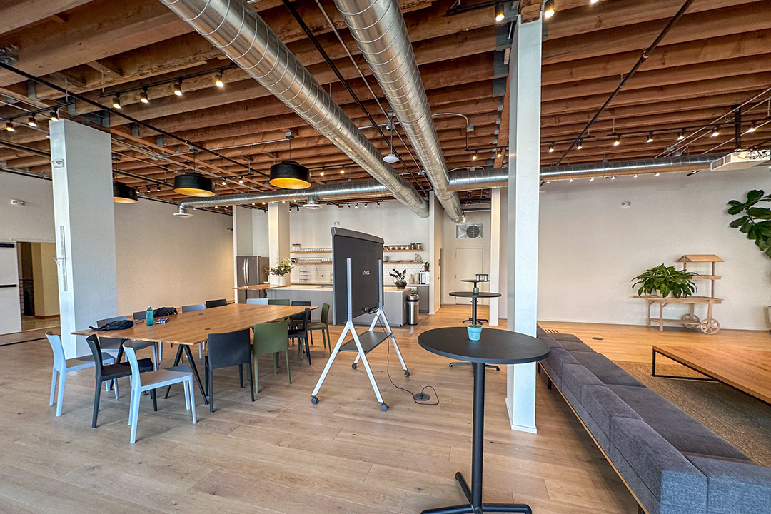 Lobby space of Intertrend creative agency in Long Beach.