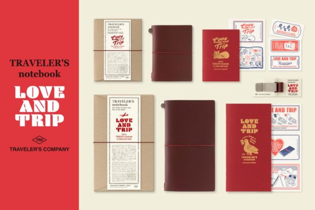 TRAVELER'S notebook LOVE AND TRIP Red Collection