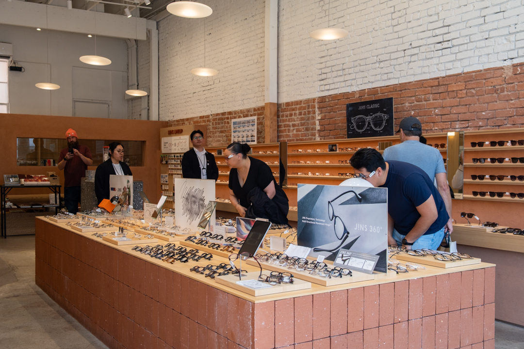 The interior of the JINS Abbot Kinney Store in Los Angeles. 