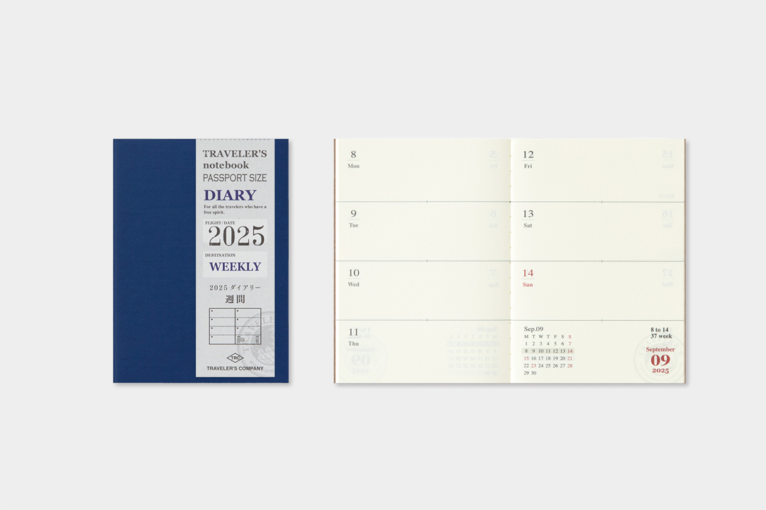 2025 Weekly (Passport Size) Second Half
