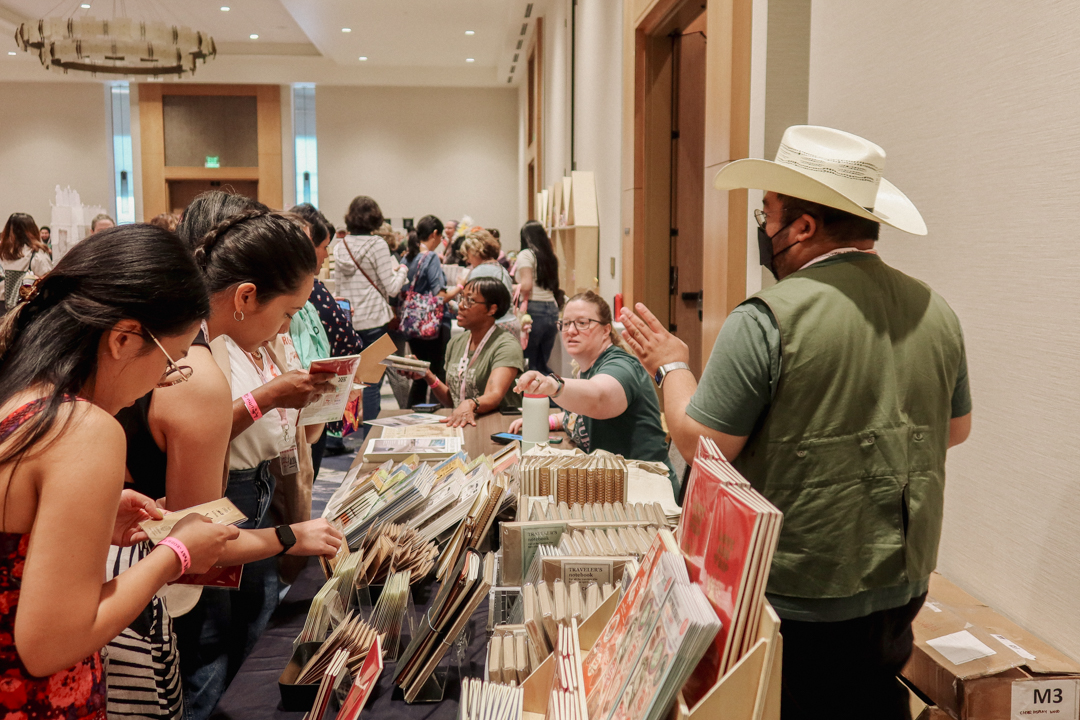 Customers shopping at the TRC USA table at Little Craft Fest.