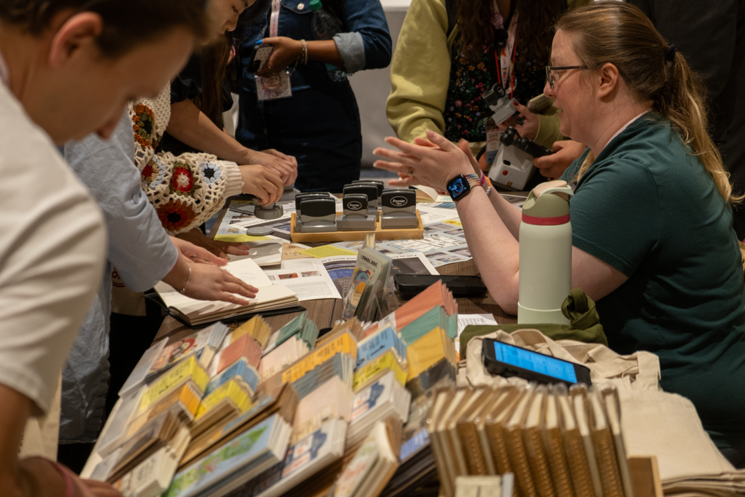 Customers shopping at the TRC USA table at Little Craft Fest.