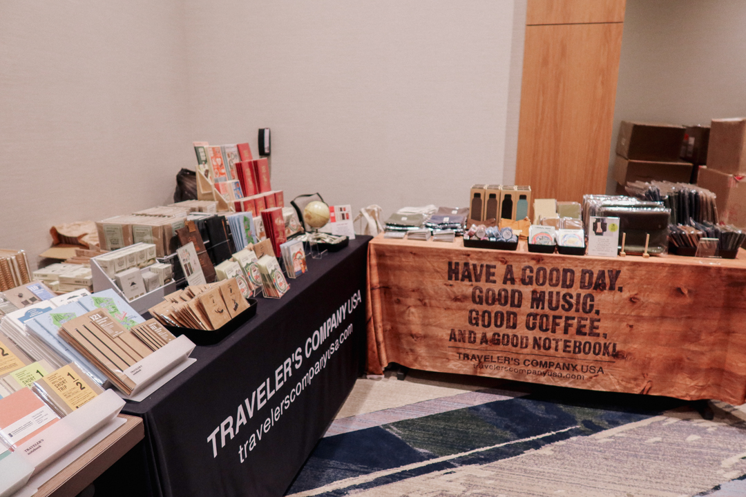 Two TRC USA tables fully stocked and decorated at Little Craft Fest.