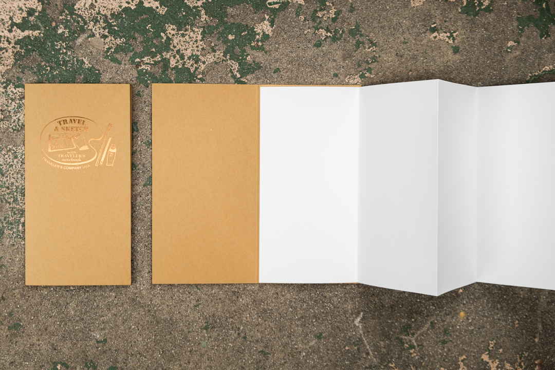TRC USA Limited Accordion Fold Paper with the pages expanded.