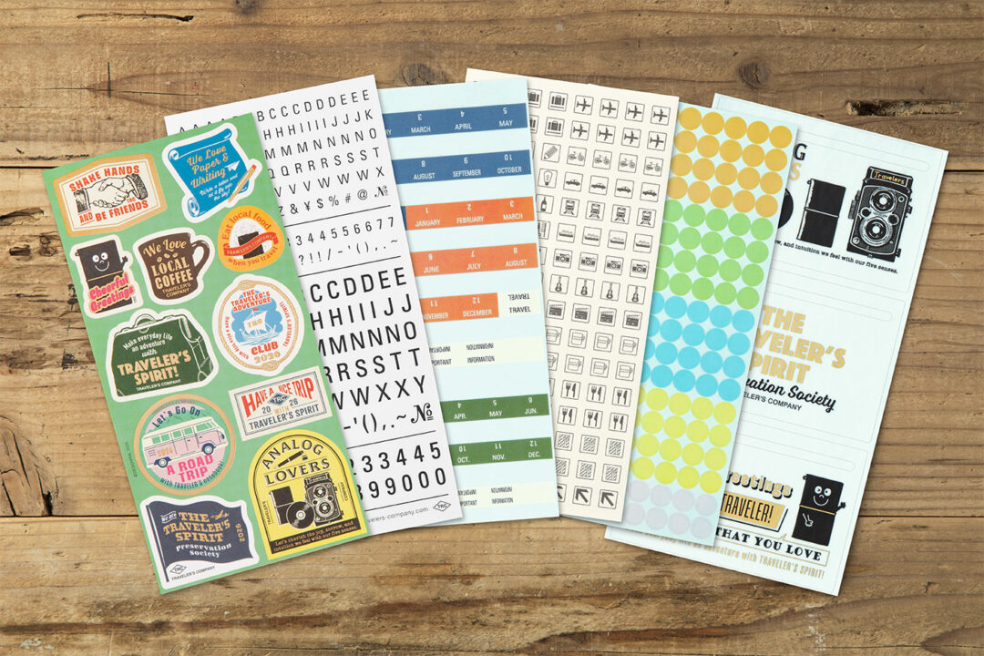 2026 DIARY Customized Sticker Set in the theme of TRAVELER'S SPIRIT.