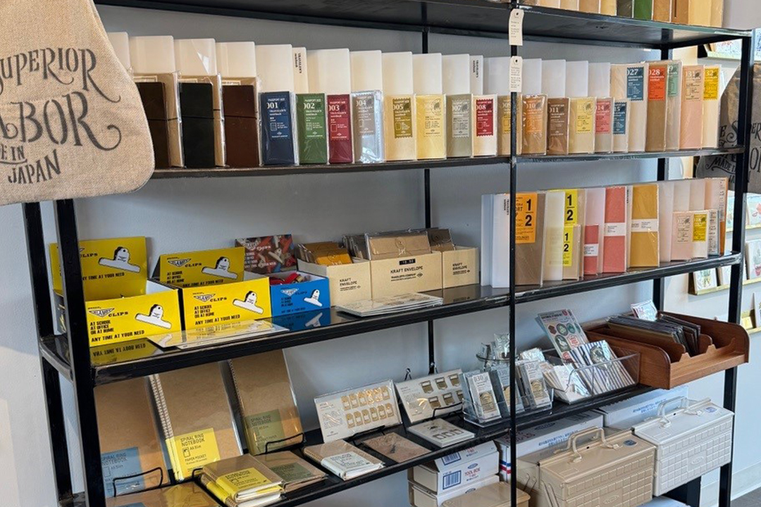TRAVELER'S COMPANY items displayed inside Good Postage.