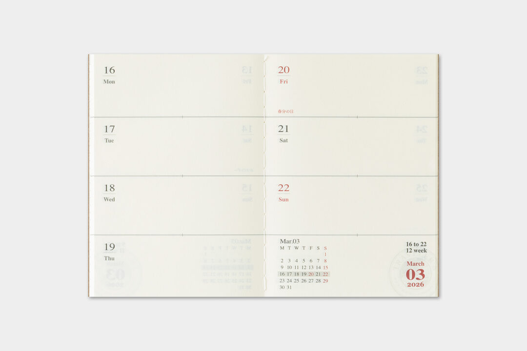 Weekly Diary layout across two pages.
