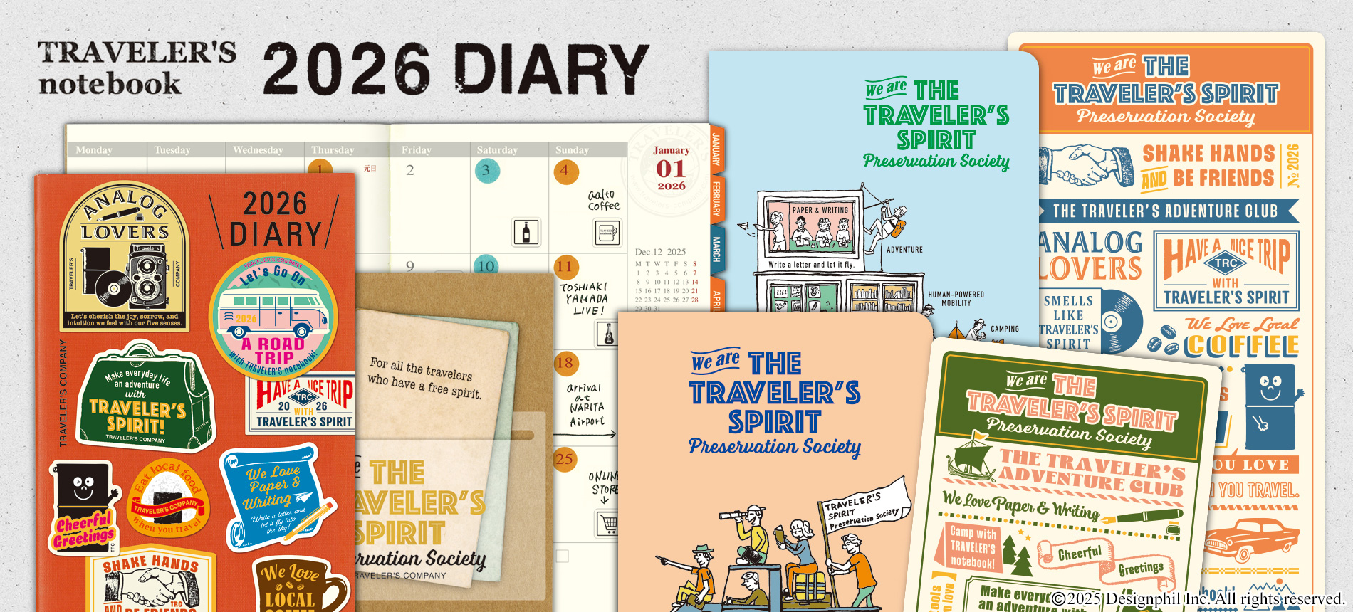 2026 DIARY TRAVELER'S SPIRIT