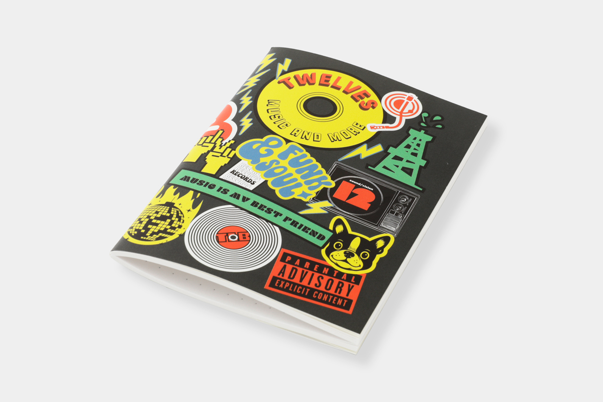 TRAVELERS’ notebook refill TWELVES RECORD Sticker (Passport Size).