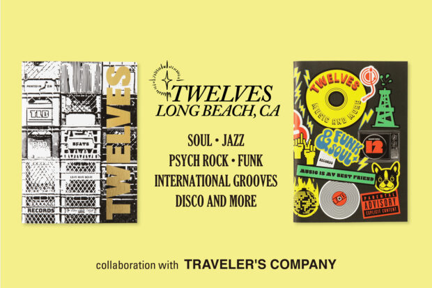 TWELVES RECORD collaboration with TRAVELER'S COMPANY.