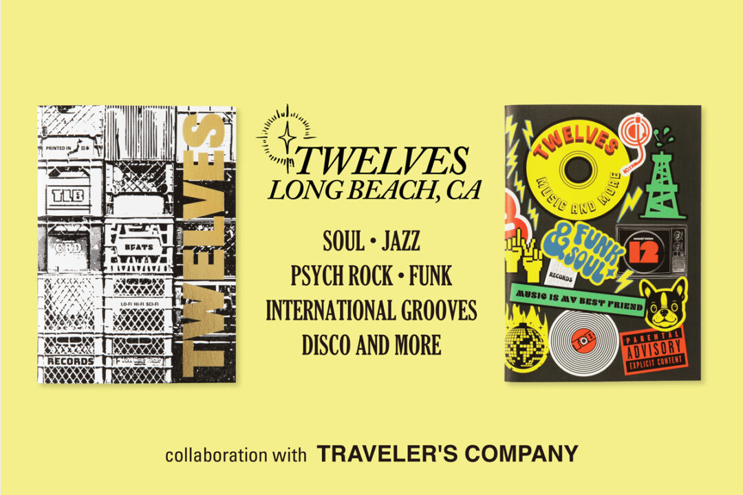 TWELVES RECORD collaboration with TRAVELER'S COMPANY.