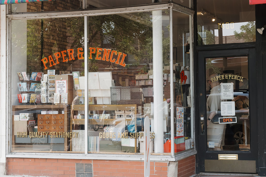 Storefront photo of Paper and Pencil.