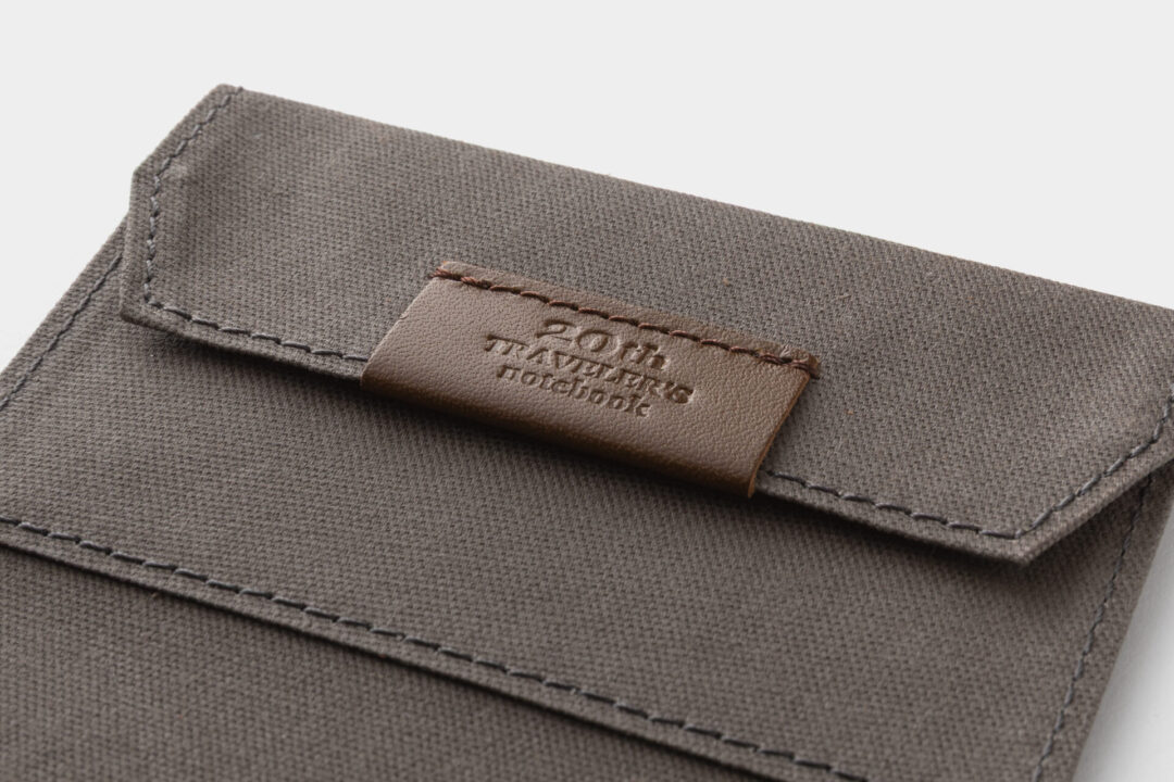 TRAVELER'S notebook Card Size Cotton Zipper Case in Dark Brown in the Brown Set.