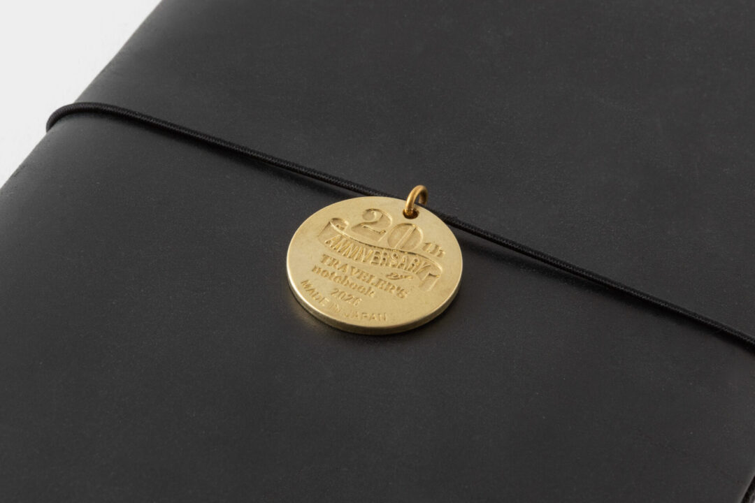 TRAVELER'S notebook 20th Anniversary Customization Set Brass Charm.