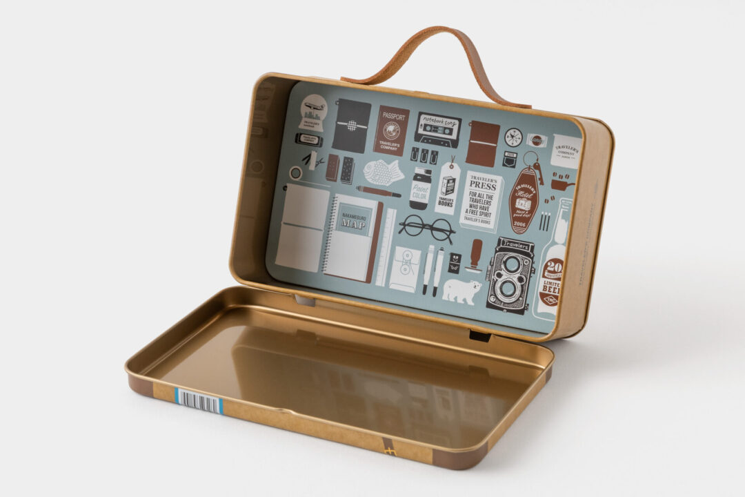 TRAVELER'S notebook 20th Anniversary Customization Set Tin Can.