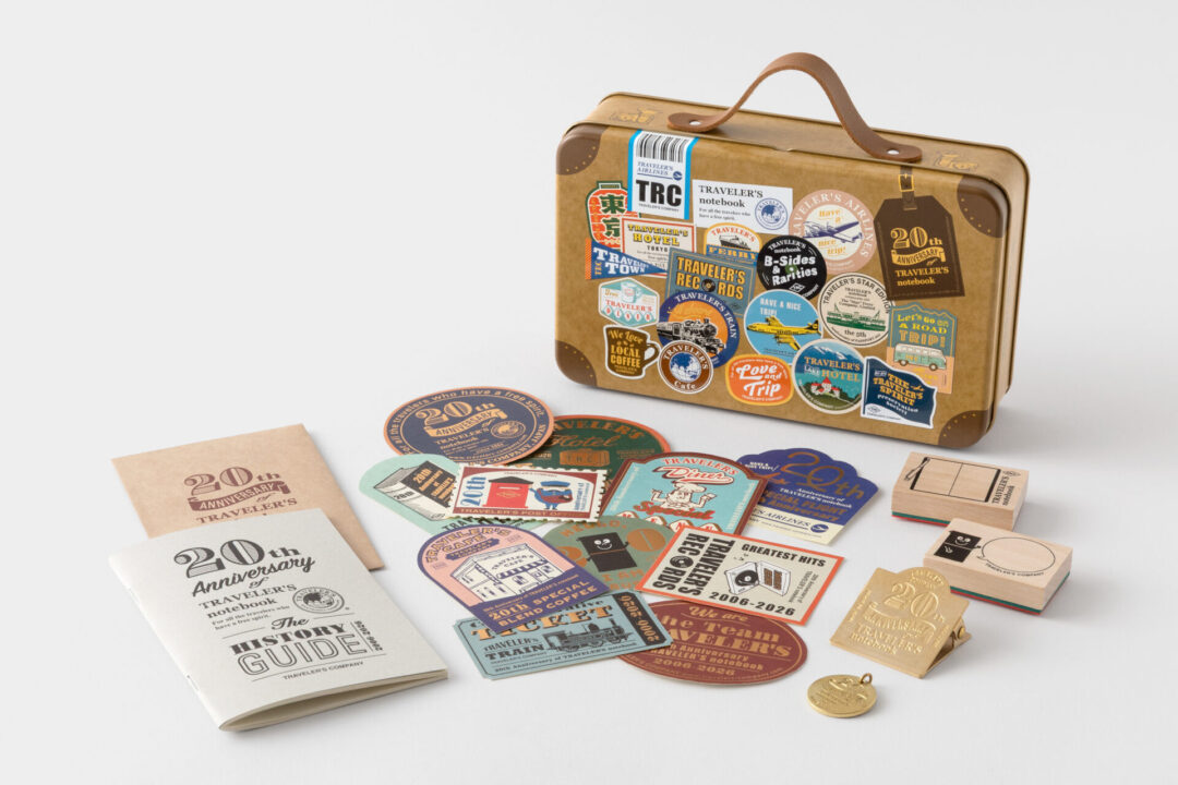 TRAVELER'S notebook 20th Anniversary Customization Set all contents.