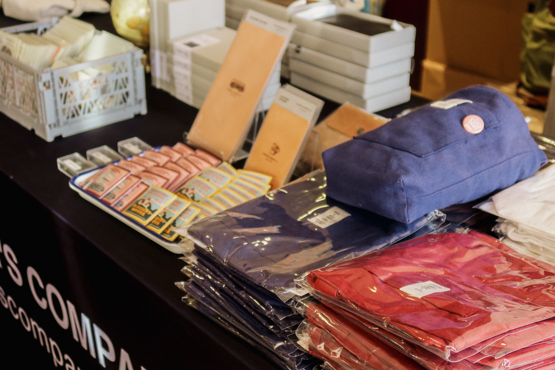 The TRC USA table is filled with TRAVELER’S COMPANY USA items and special TRAVELER'S FACTORY items, which were curated for the San Francisco Stationery Fest.