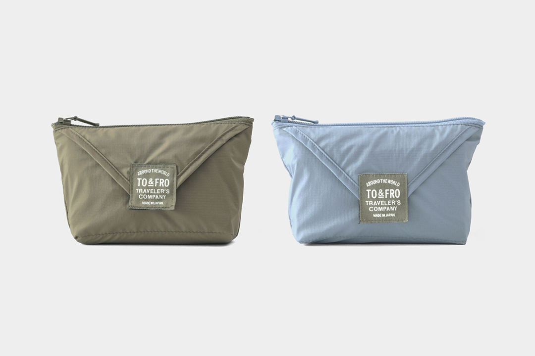 TF TO&FRO Multi-Pouch in olive and blue gray.