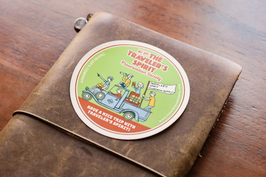 TRAVELER'S SPIRIT sticker.