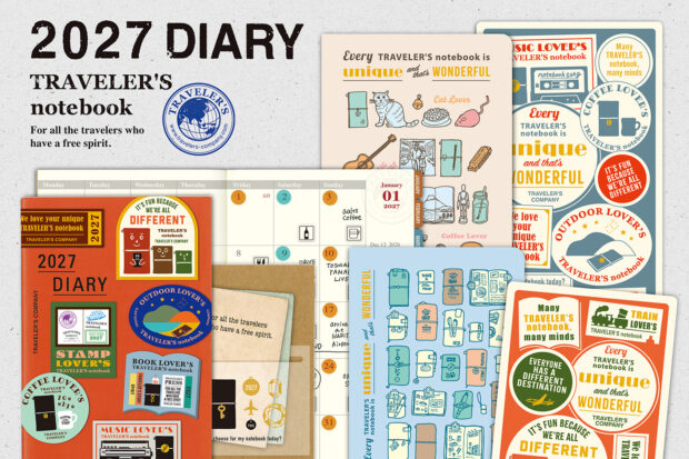 TRAVELER'S COMPANY 2027 DIARY - Every TRAVELER’S notebook is unique and that’s wonderful.