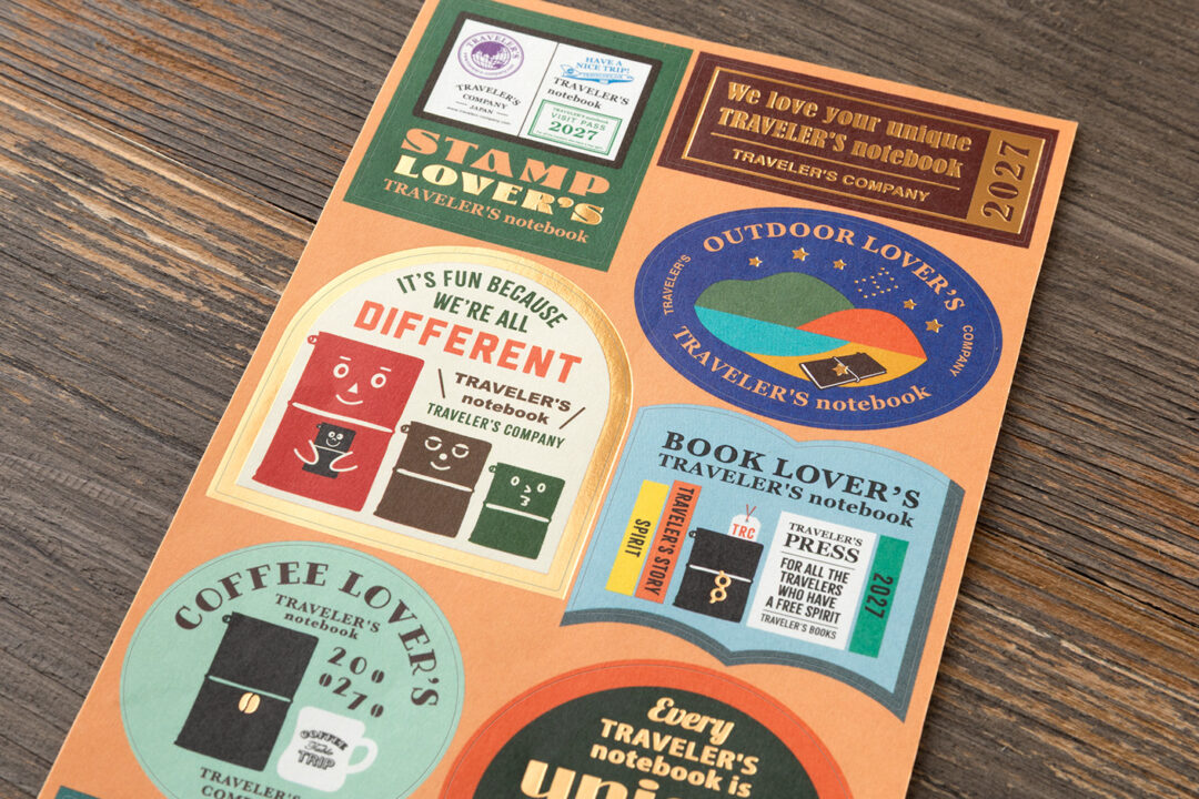 Sticker designs for the theme: “Every TRAVELER’S notebook is unique and that’s wonderful.”