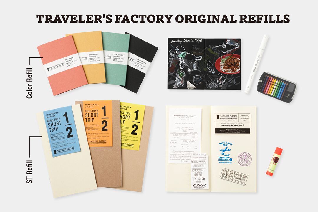 TRAVELER'S FACTORY original refills.