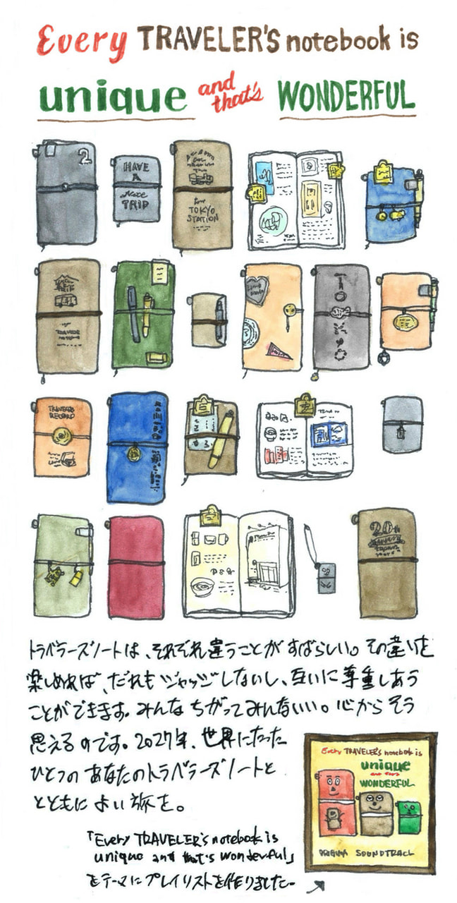 Every TRAVELER’S notebook is unique and that’s wonderful.