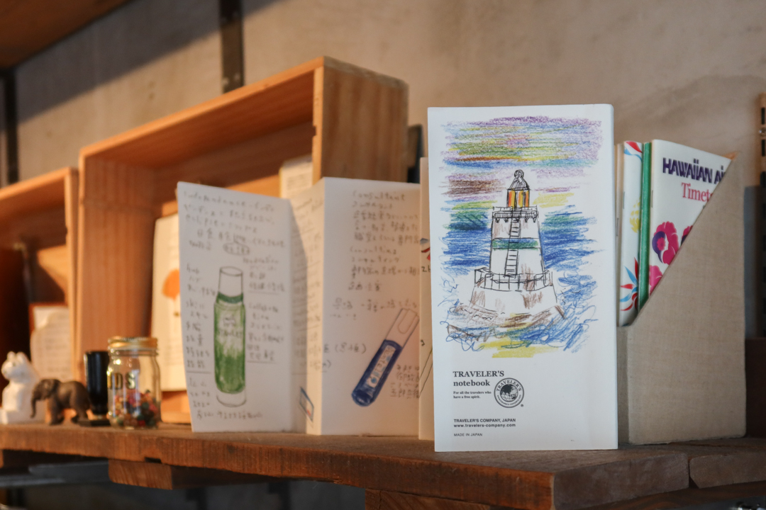 TRAVELER'S notebook Accordion Paper insert filled with illustrations and doodles.